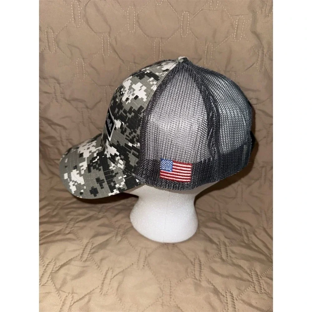 Richardson Digital Camo Trucker Hat American Flag‎ Patch Snapback Cap Smithfield